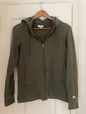 Pact Olive Zip Hoodie